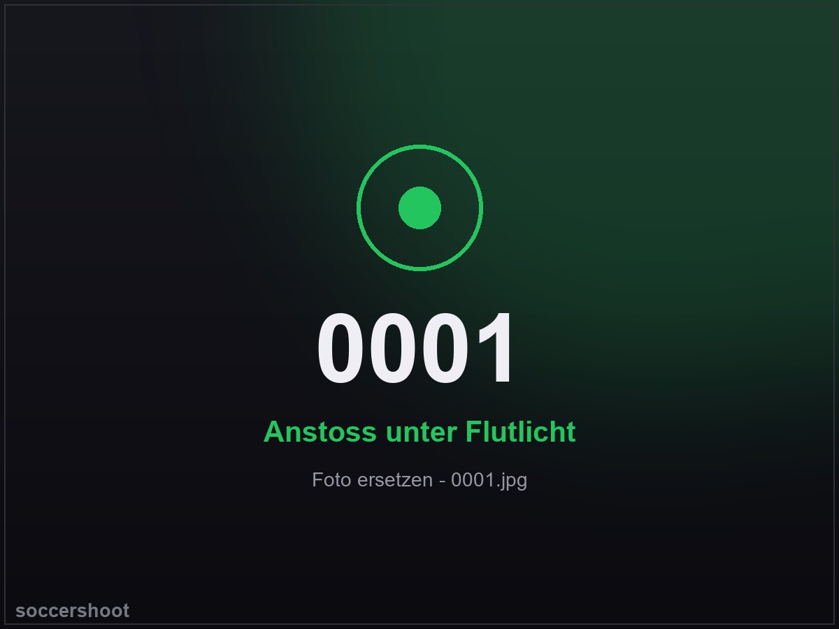 Anstoß unter Flutlicht